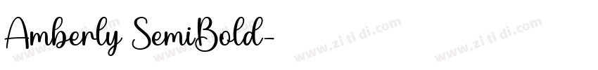 Amberly SemiBold字体转换
